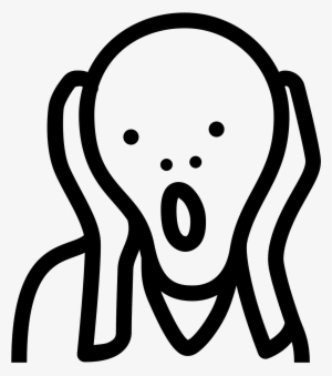 Acting Drawing Pencil Art Svg Transparent Download - Scream Png #2159020