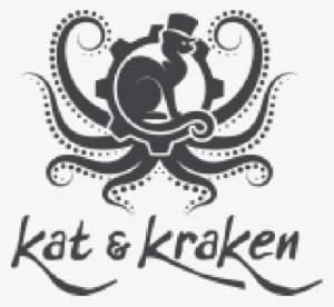 Kat And Kraken - Octopus Vinyl Sticker Wall Art, Black #2159423