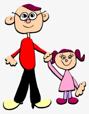 Daddy And Me Clip - Father And Daughter Clipart #2159969