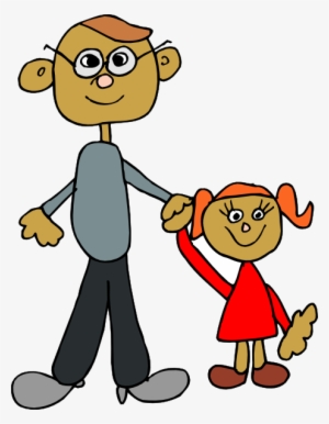 Monkey Clipart Daddy - Father And Daughter Clipart #2160100