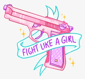 Tumblr Transparent Collage Stickers Fight Like A Giiiirl - Fight Like Girl #2160116