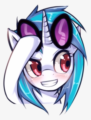 Safe, Simple Background, Smiling, Solo, Transparent - Mlp Vinyl Scratch Art #2160309
