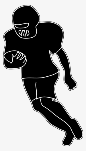 Silhouettes Of People Silhouette Clipart - American Football Player Png Clipart #2160950
