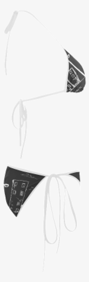 Urban Grunge Bunny Custom Bikini Swimsuit - Swimsuit Bottom #2161407