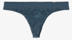 Thong Low With Lace Turquoise - Thong #2161747