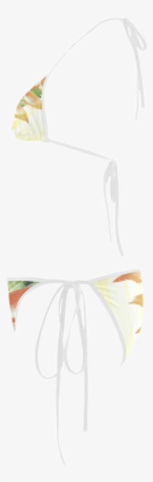 Tropical Heliconia Bikini Side Custom Design Stella - Swimsuit Bottom #2161803