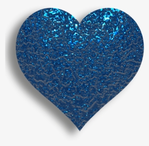 B *✿* I Love Heart, With All My Heart, Happy - Blue Glitter Heart Emoji #2161946