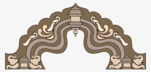 Arch - Indian Temple Arch Design Vector #2162260