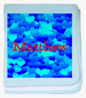 Blue Hearts Pattern Personalized Baby Blanket On Cafepress - Love Pink Shower Curtain #2162462