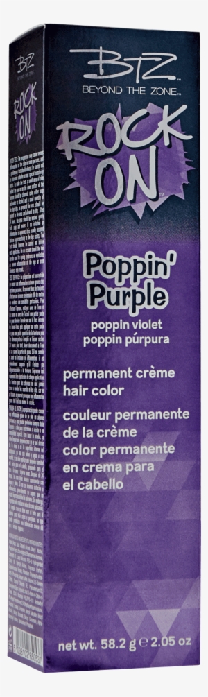 Beyond The Zone Poppin Purple Permanent Creme Hair - Btz Rock On Poppin Purple #2162717
