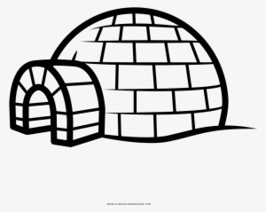 For Igloo Coloring Page - Dibujo De Iglu Para Colorear #2162902