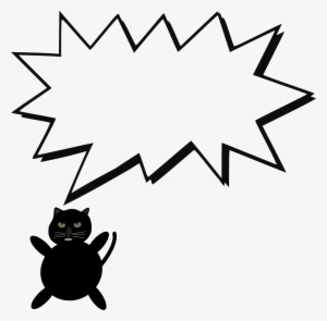 This Free Icons Png Design Of Speech Bubble With Cat #2163040
