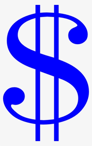 Blue Dollar Sign Svg Clip Arts 378 X 600 Px #2163415