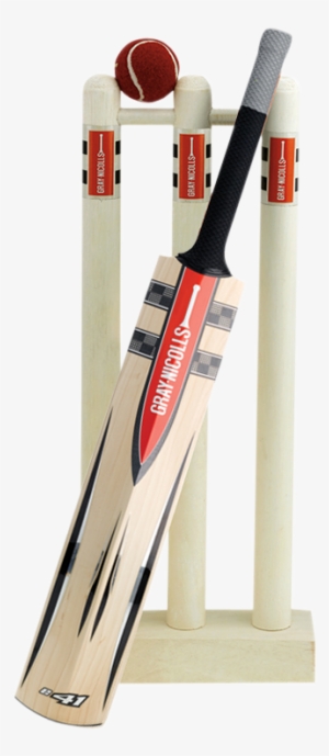 Stump Clipart Cricket Equipment - Cricket Bat Stumps And Ball #2163576