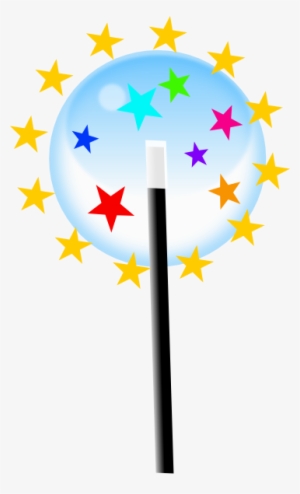 Small Magic Wand Clip Art At Clipart Library - Black And White Star Background Clipart #2163815