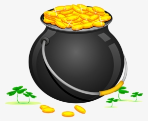 Cauldron Vector Leprechaun Jpg Transparent Library - Gold Coin #2163894