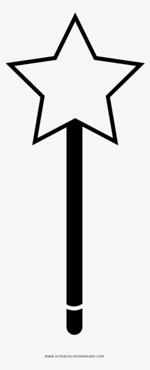 Magic Wand Coloring Page - Breathing Stars #2164037
