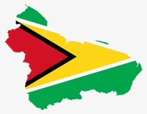Flag Map Of Greater Guyana - Map Of Guyana Showing Administrative #2164041