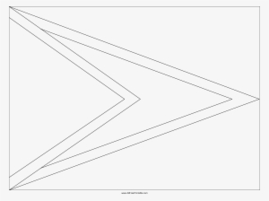 Guyana Flag Template - Triangle #2164298