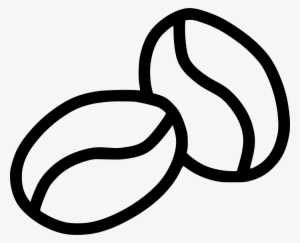 Coffee Beans Cocoa Caffeine Seeds Comments - Black And White Clipart Coffee Bean #2164468