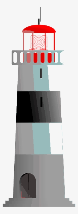 Mb Image/png - Black Striped Lighthouse Shower Curtain #2164817