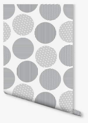 Dash Dots Wallpaper Black And White - Circle #2164920