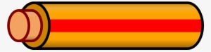 Wire Orange Red Stripe - Yellow Red Wire #2165075