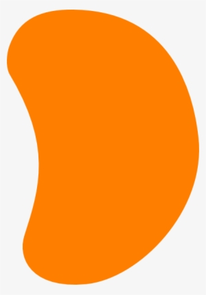 Small - Orange Jelly Bean Clipart #2167307
