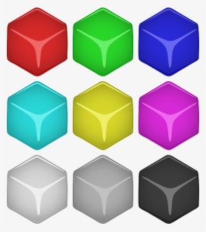 Cubes, Blocks, Blue, Green, Grey, Red, Jelly, Rounded - 3d Cube #2167361