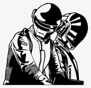 Vinilo Decorativo Daft Punk - Daft Punk Stencil #2167450