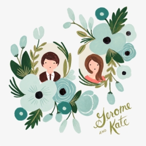 Custom Floral Art Print By Rifle Paper Co - Rifle Paper Co Custom Wedding Invitations #2167682