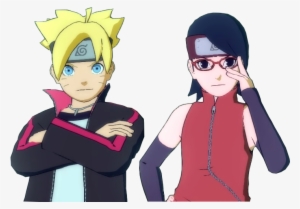 Boruto And Sarada - Sarada Y Boruto Png #2167935