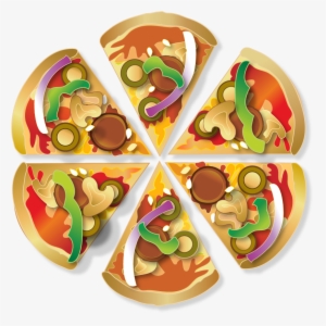 Pizza Vector 6 Slice - Chocolate #2169341