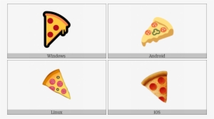 Slice Of Pizza On Various Operating Systems - Sallallahu Alaihi Wasallam Arabic Symbol #2169446