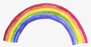 Cartoon Rainbow Transparent Decorative - Watercolor Rainbow Clipart Png Free #2169877