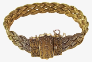 Victorian Antique Foxtail Chain Wedding Bracelet - Victorian Antique Foxtail Chain Wedding Bracelet 14k #2170511