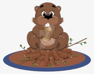 Beaver Clipart Sick - Glücklicher 1. Kanada-tag Mit Biber Und Karte #2170641