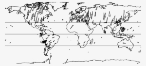Three Horizontal Lines Indicate Latitudes 30°n, 0°, - Illustration #2171637