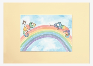 Rainbow Chameleons Mount - Painting #2171734