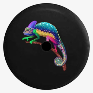 Jeep Wrangler Jl Backup Camera Day Psycodelic Peace - Colorful Chameleon #2171816