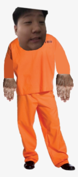 Timothy Lee Jail Suit - Orange Male Prisoner Adult Costume #2172116