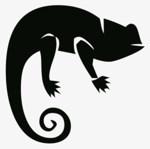 Clipart Freeuse Stock Chameleon Vector Flat - Chameleon Silhouette Png #2172540