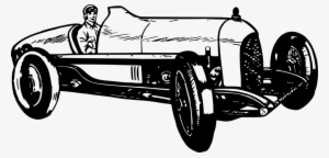 Vintage Race Car Clipart - Vintage Racing Car Art #2172764