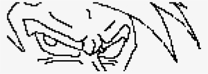 Goku Face - Line Art #2173026
