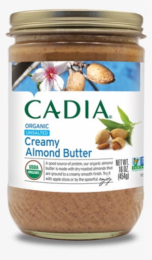 Responsibly Sourced Nuts And Seeds, Cadia® Organic - Cadia Peanut Butter Creamy No Stir Organic Jar 16 Oz #2173894