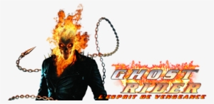 Spirit Of Vengeance Movie Image With Logo And Character - Ghost Rider Movie Logo #2173917