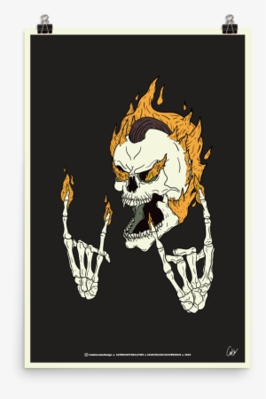 Ghost Rider Skater Marvel Print #2174107