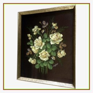 Unbelievable Krehan Wettengl Oil Painting On Silk Bouquet - Art #2174784