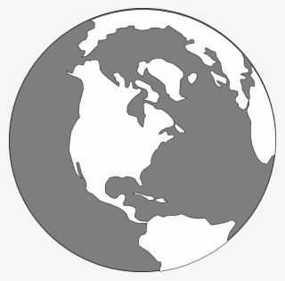 This Free Clipart Png Design Of World Grey Clipart #2174848