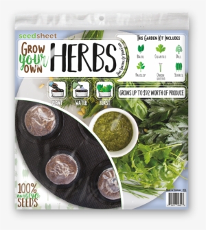 Gyo Herbs Seedsheet - Grow Your Own Garden Kit Seed Sheet #2175216